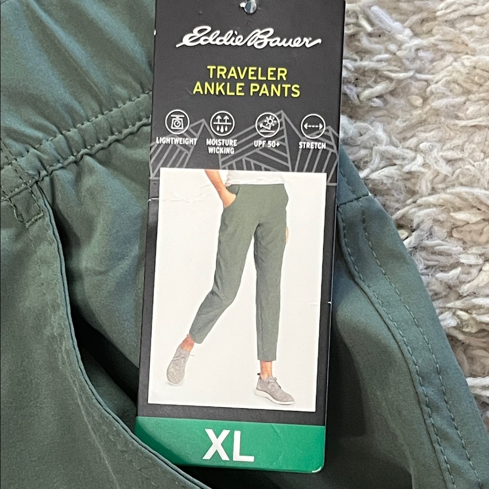 NWT Eddie Bauer Traveler Ankle Pants - Picture 4 of 10